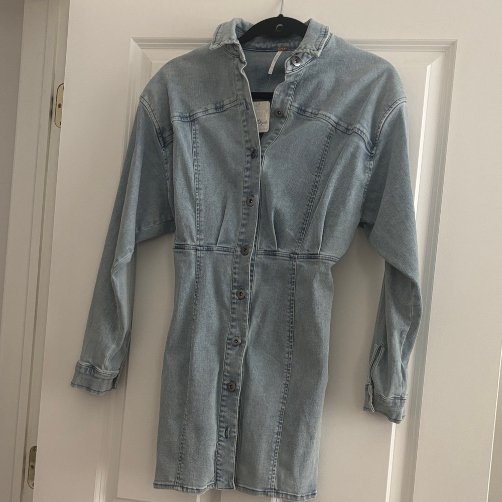 Free People Light Blue Denim Jacket